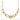 14k Gold Polished & Textured Fancy Link Necklace - 17.5 Inches - Image 2