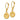 14k Brushed and Polished Diamond-cut Circle Dangle Leverback Earrings - Image 1