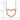 14k Rose Gold Polished and Textured Open Heart 17 inch Necklace - Image 2