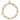 14k Two-Tone Polished Oval and Round Link Bracelet, 7.25 Inch - Image 4