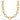 14k Gold Twisted Link Necklace with Oval Design - 18 Inches - Image 3