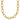 14k Gold Twisted Link Necklace with Oval Design - 18 Inches - Image 1
