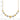 14k Two-Tone Diamond-Cut Graduated Barrel Bead Necklace - 18 Inch - Image 3