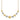 14k Two-Tone Diamond-Cut Graduated Barrel Bead Necklace - 18 Inch - Image 1