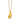 14k Gold Puffed Teardrop Pendant Necklace - 18 Inch Stylish Statement - Image 1