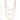 14k Gold Polished Triple Strand Chain Necklace - 19.5 Inches - Image 3