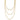 14k Gold Polished Triple Strand Chain Necklace - 19.5 Inches - Image 1