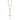 14k Tri-color Diamond-cut Beaded Chain with Polished Cross Pendant 17 inch Necklace - Image 1