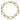 14K Two-Tone Oval Curb Bracelet - Polished & Textured, 7.5 Inch - Image 4
