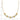14k Two-Tone Love Knot Necklace with Diamond-Cut Beads, 18 - Image 2
