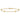 14k Gold Diamond-Cut Chain Bracelet with Satin Oval Beads - 7.5 Inches - Image 3