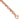 14K Rose Gold Faceted Link Bracelet - 7.5 Inch Trendy Style - Image 1