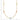 14K Tri-Color Bead Station Necklace - Diamond-Cut Elegance, 18 Inch - Image 3