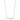 14k Two-Tone Heart Curved Bar Necklace - 18 Inch Modern Style - Image 2