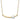 14k Two-Tone Heart Curved Bar Necklace - 18 Inch Modern Style - Image 1