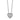 14k White Gold Diamond-Cut Heart Pendant Necklace, 18-Inch Chain - Image 1