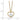 14k with White Rhodium Heart in Heart Pendant 18 inch Necklace - Image 3