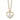 14k with White Rhodium Heart in Heart Pendant 18 inch Necklace - Image 1