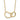 14K Gold Interlocking Hearts Necklace - 17 Inches of Modern Romance - Image 1