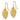 14K Gold Palm Leaf Dangle Earrings for a Trendy Look - Image 2
