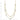 14K Two-Tone Star-Textured Double Chain Necklace - 18 Inches - Image 3