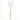 14K Two-Tone Wavy Dangle Y-Drop Necklace - 17 Inch Statement Style - Image 3