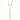 14K Two-Tone Wavy Dangle Y-Drop Necklace - 17 Inch Statement Style - Image 1