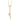 14K Gold Polished Heart Y-Necklace with Dangle Cross and Medal - Image 2