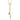 14K Gold Polished Heart Y-Necklace with Dangle Cross and Medal - Image 1
