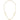 14K Gold Polished Oval Link 3-Station Necklace with Diamond-Cut Rope, 20.25 - Image 3