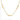 14K Gold Polished Oval Link 3-Station Necklace with Diamond-Cut Rope, 20.25 - Image 4