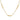 14K Gold Polished Oval Link 3-Station Necklace with Diamond-Cut Rope, 20.25 - Image 1