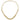 14K Yellow Gold Polished and Textured Fancy Cable with 3-Strand Bib 17 inch Necklace - Image 3