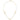 14K Gold Linked Oval Necklace with Diamond-Cut Beads - 18 Inch - Image 3