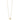 14K Polished Bee and Circle 17.5 inch Necklace - Image 2