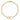 14k Gold Double Heart Paper Clip Bracelet - 7.5 Inch Charm Accessory - Image 4