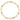 14k Gold Polished Paperclip & Round Link Bracelet - 7.5 Inches - Image 4