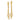 14K Gold Textured Woven Chain Dangle Earrings - Image 2