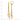 14K Gold Textured Woven Chain Dangle Earrings - Image 3
