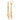 14K Gold Textured Woven Chain Dangle Earrings - Image 1