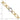 14k Two Tone Polished 6.5mm Fancy Curb Link With Teardrop 7.75 inch Bracelet - Image 5