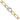 14k Two Tone Polished 6.5mm Fancy Curb Link With Teardrop 7.75 inch Bracelet - Image 1