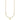 14k Gold Polished Circle & Paper Clip Link 3-Station Necklace, 16.75 - Image 2