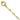 14k Gold Polished Long Link Bracelet with Circle Detail, 7.75 Inch - Image 1