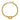 14K Gold Polished Double Circle Bracelet with Extender, 7.25 - Image 4