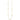 14k Gold Polished Circle and Chain Necklace - 25.5 Inches - Image 2