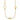 14k Gold Polished Circle and Chain Necklace - 25.5 Inches - Image 1