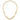 14k Gold Polished and Textured Link Necklace - 17.25 Inches - Image 4