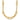 14k Gold Polished and Textured Link Necklace - 17.25 Inches - Image 1