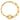 14k Gold Paperclip Link Bracelet with Circle Detail, 8-Inch Length - Image 4